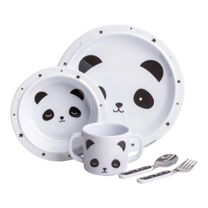 A Little Lovely Company Dinner Set Panda