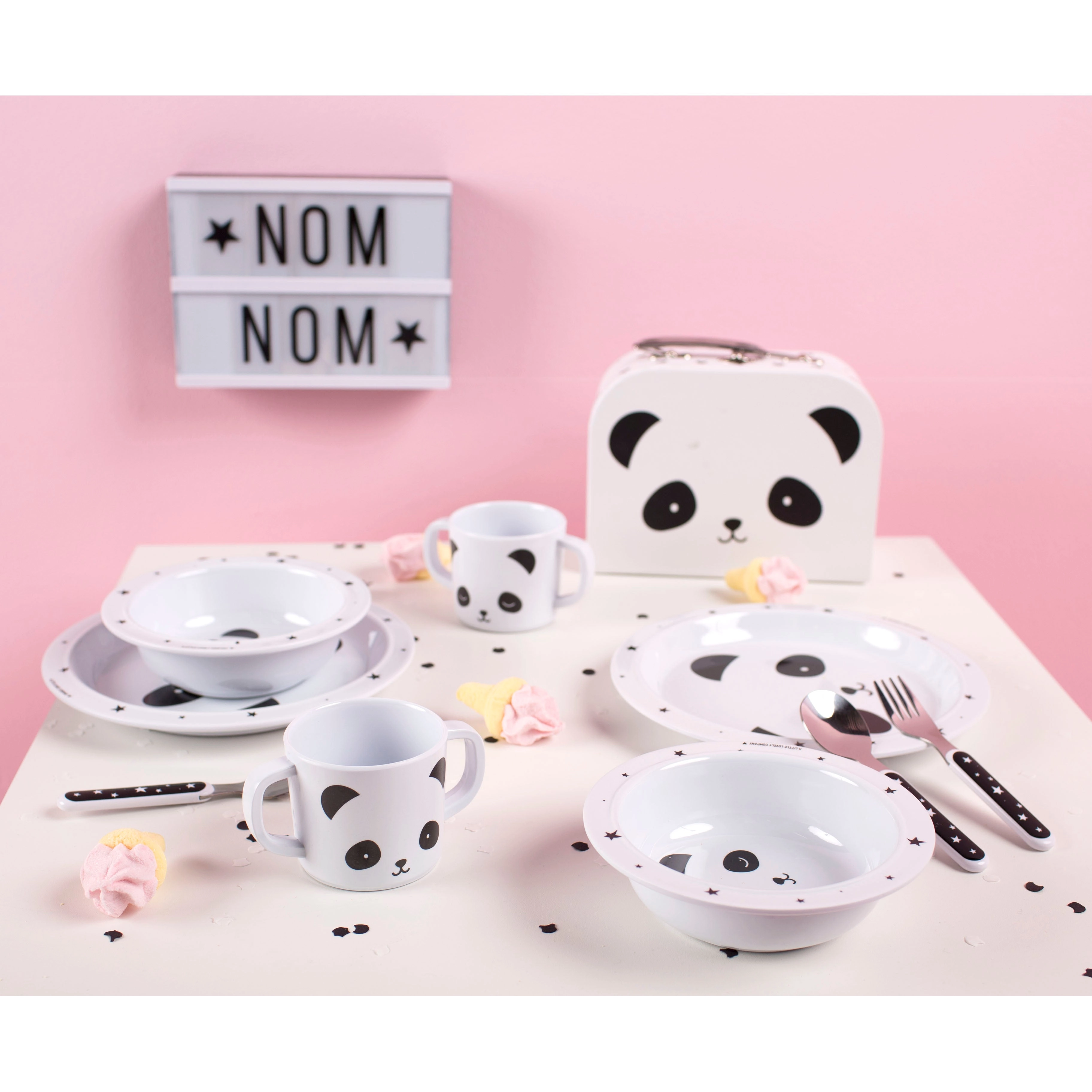 A Little Lovely Company Dinner Set Panda