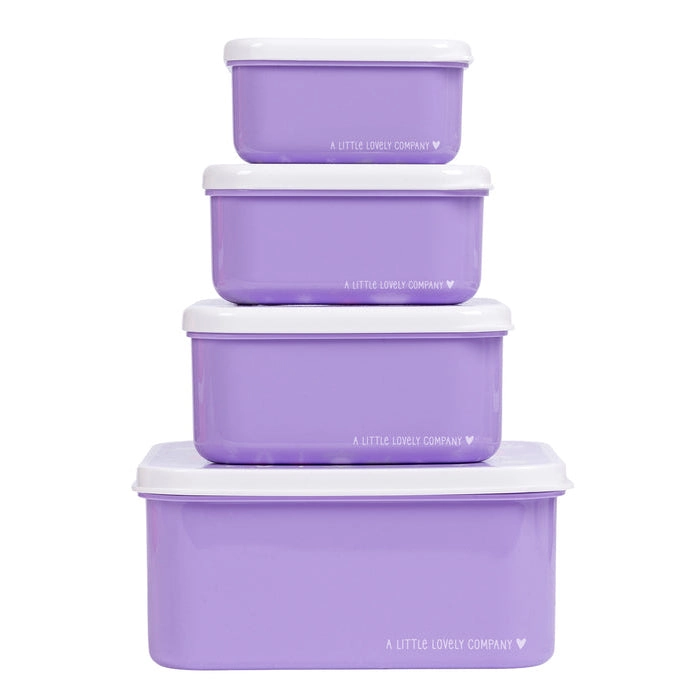 A Little Lovely Company Lunch & Snack Box Set: Unicorn Dreams