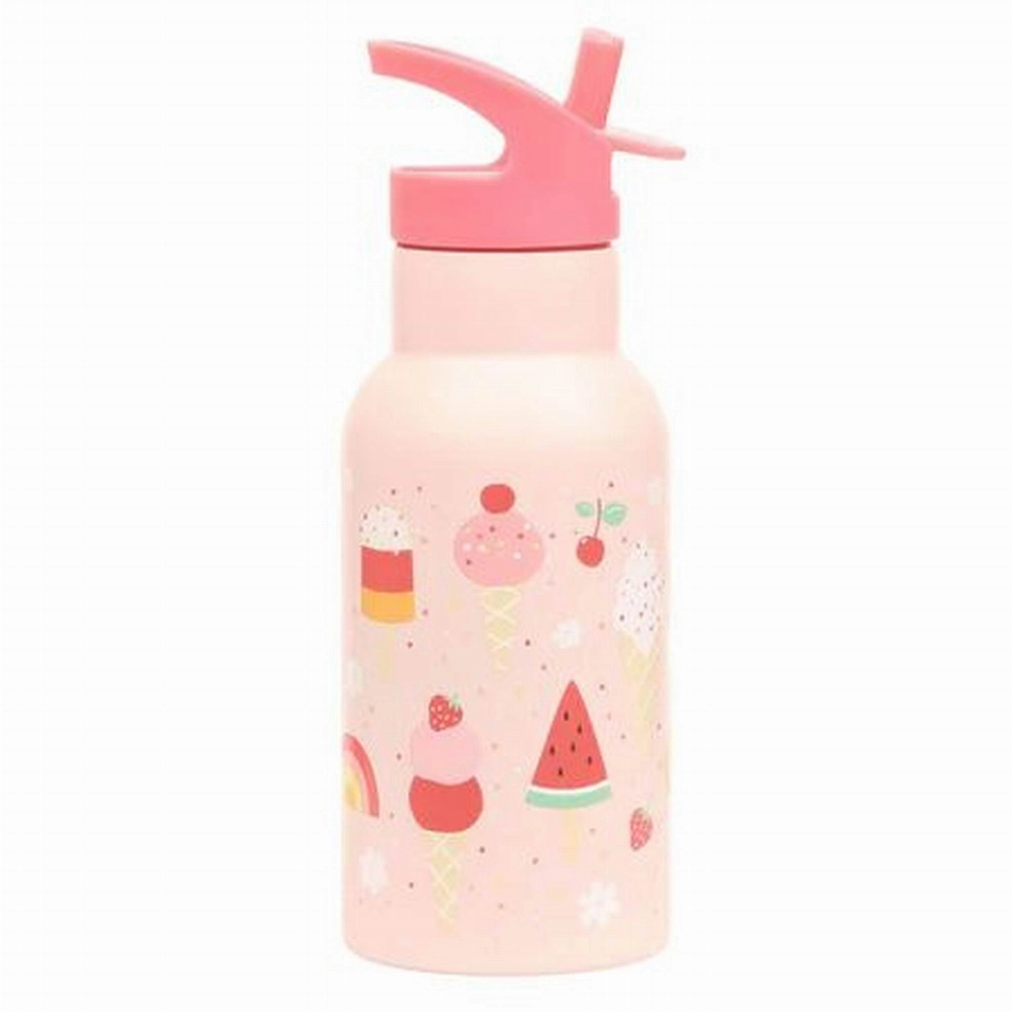 A Little Lovely Company Stainless Steel Drink Bottle: Ice-Cream