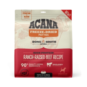Acana Freeze-Dried Food Ranch-Raised Beef Recipe Patties for Dogs