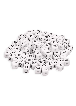 Acrylic Letter Cube Beads