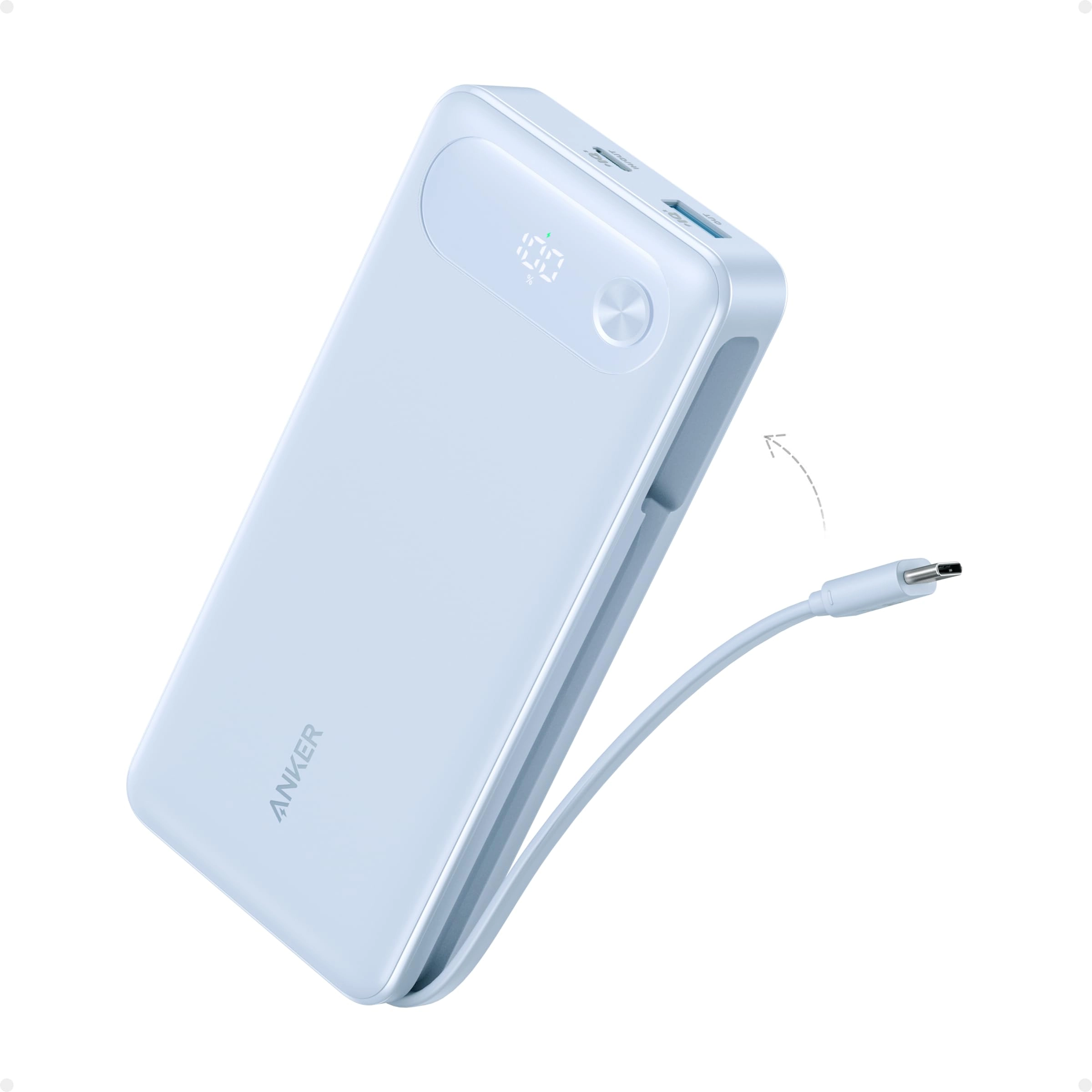 Anker Power Bank (20K, 87W, Built-In USB-C Cable)