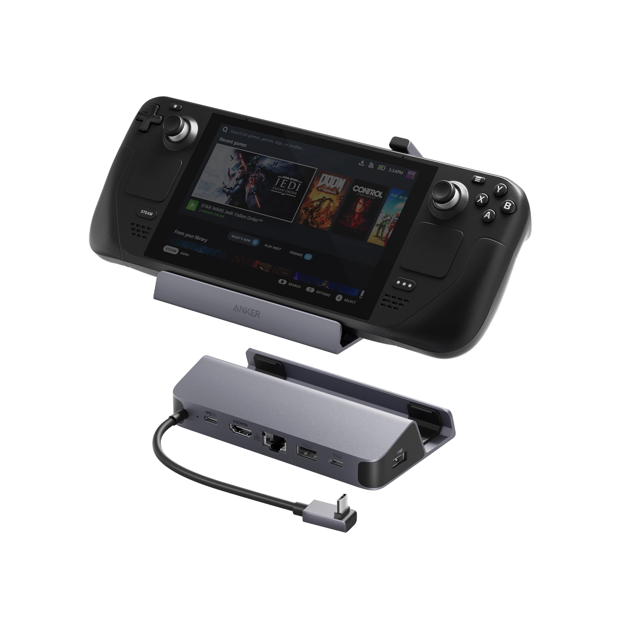 Anker USB-C Hub (6-in-1, For Handheld Game Console)