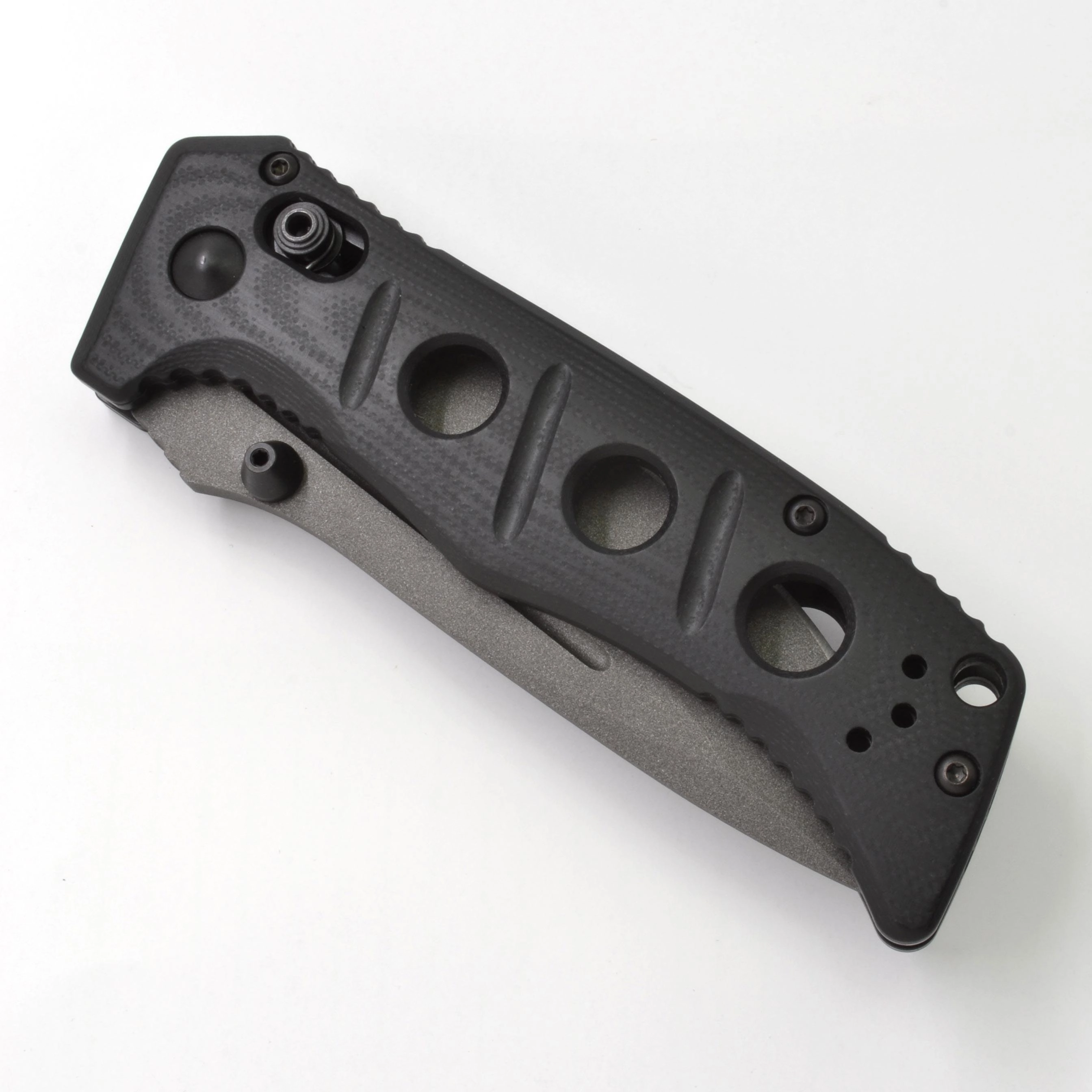 Benchmade Folding Knife - Mini Adamas Tungsten Gray Blade Black G10 Handle | 273GY-1