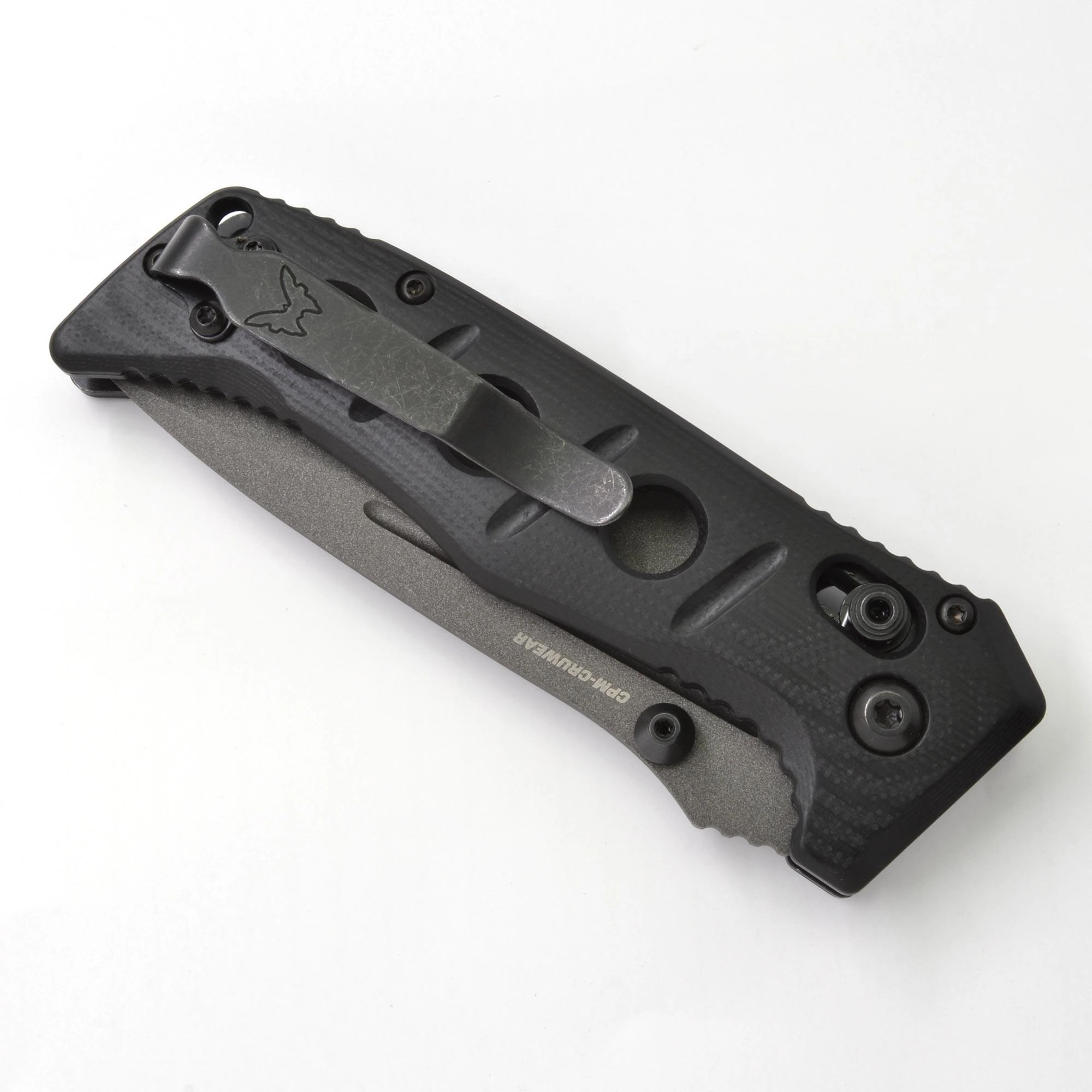 Benchmade Folding Knife - Mini Adamas Tungsten Gray Blade Black G10 Handle | 273GY-1
