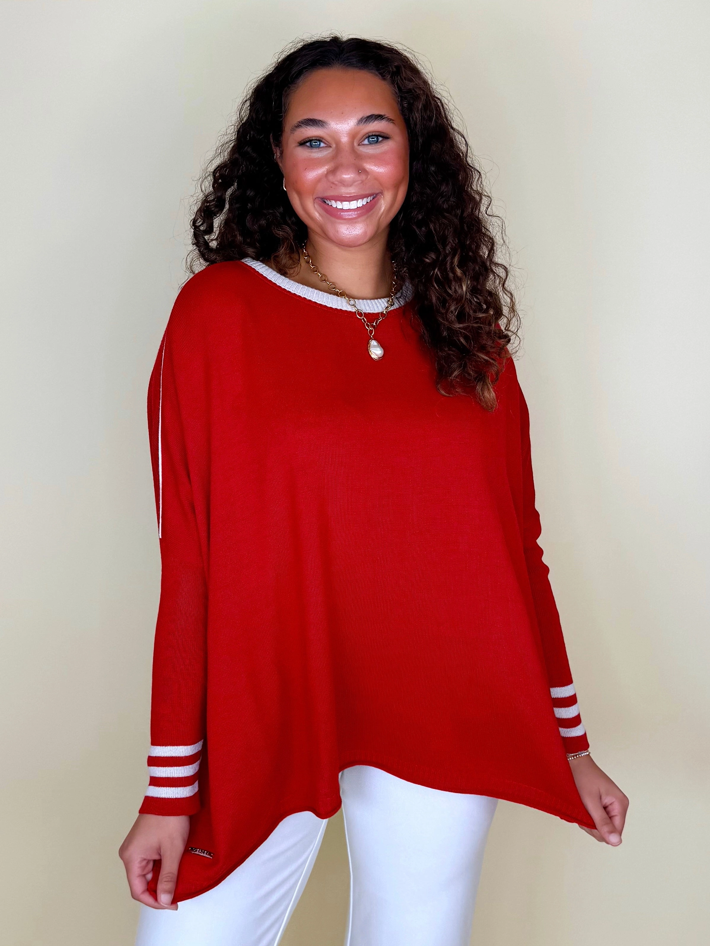 Catalina Crewneck Colorblock Sport Sweater | MERSEA