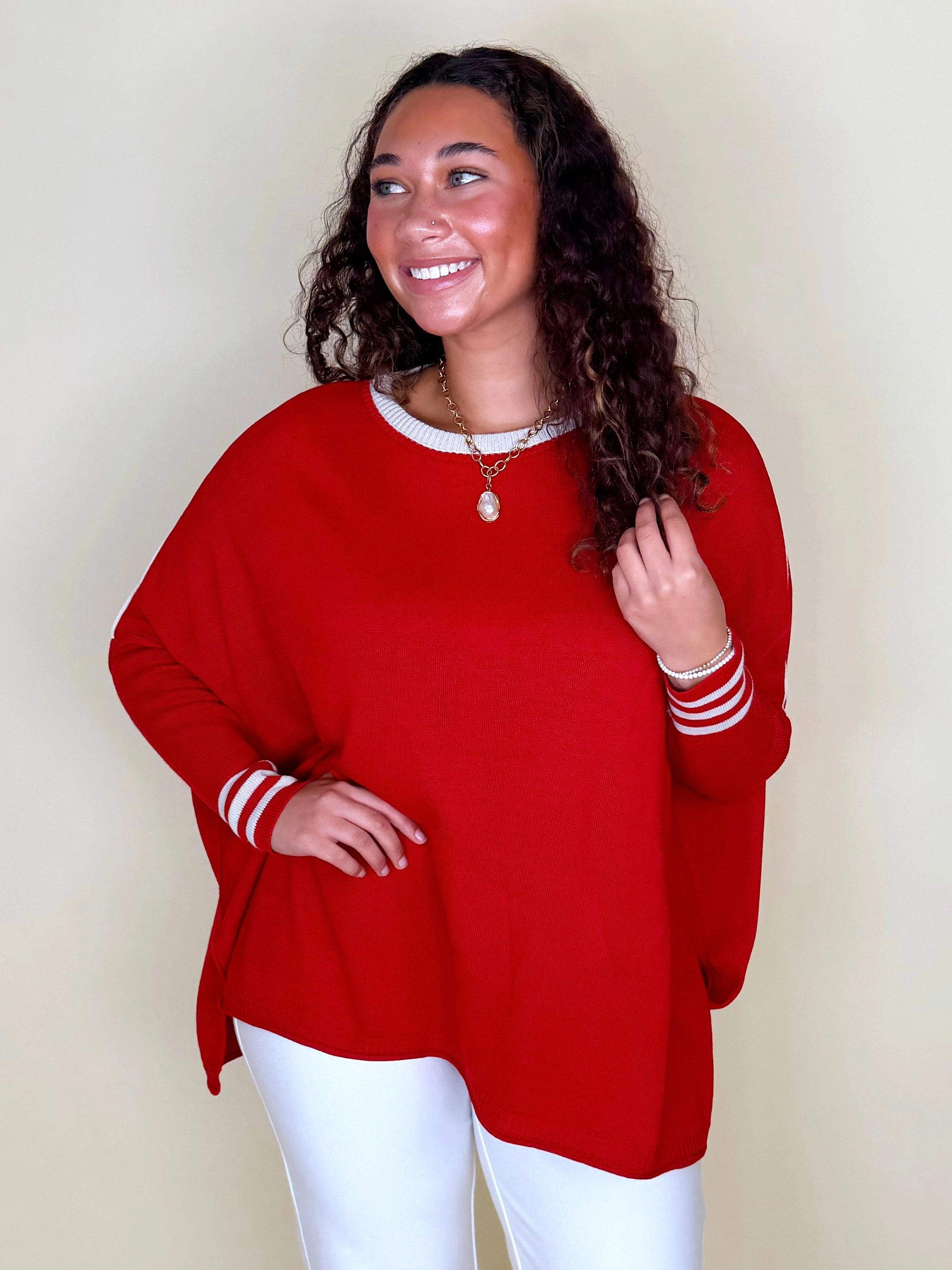 Catalina Crewneck Colorblock Sport Sweater | MERSEA