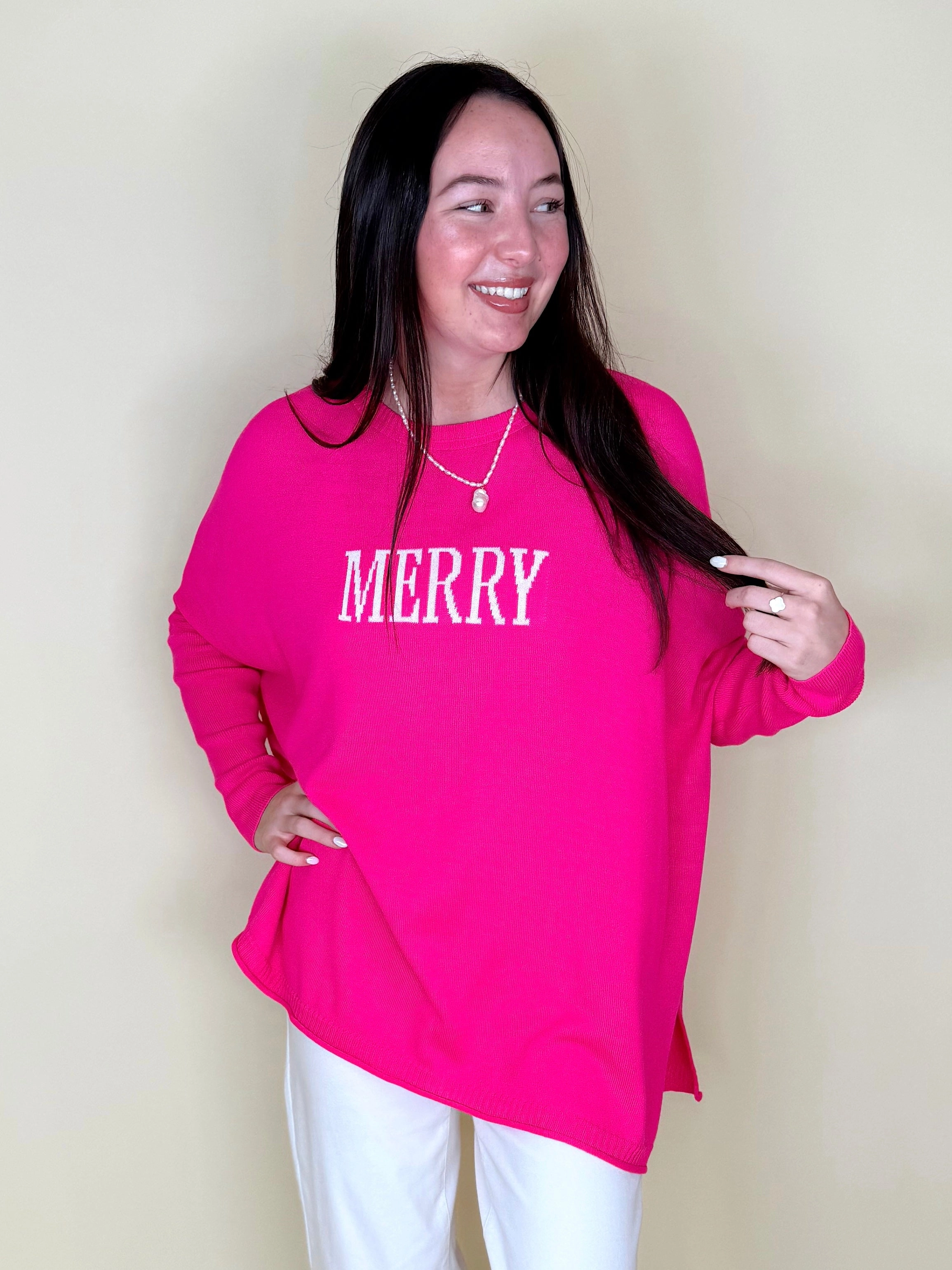 Catalina Crewneck Holiday Sweater | MERSEA