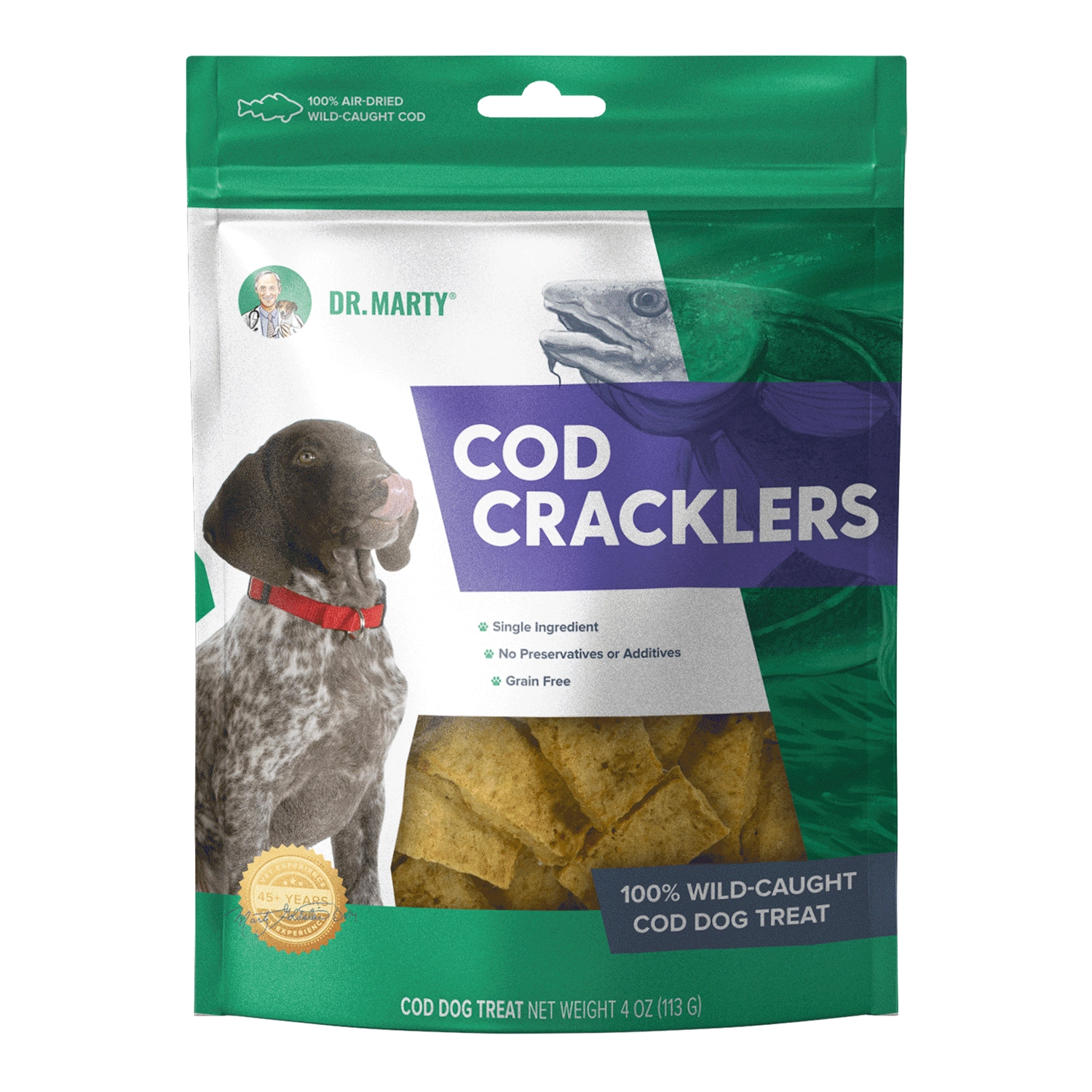 DR. MARTY Cod Cracklers Air Dried Dog Treats