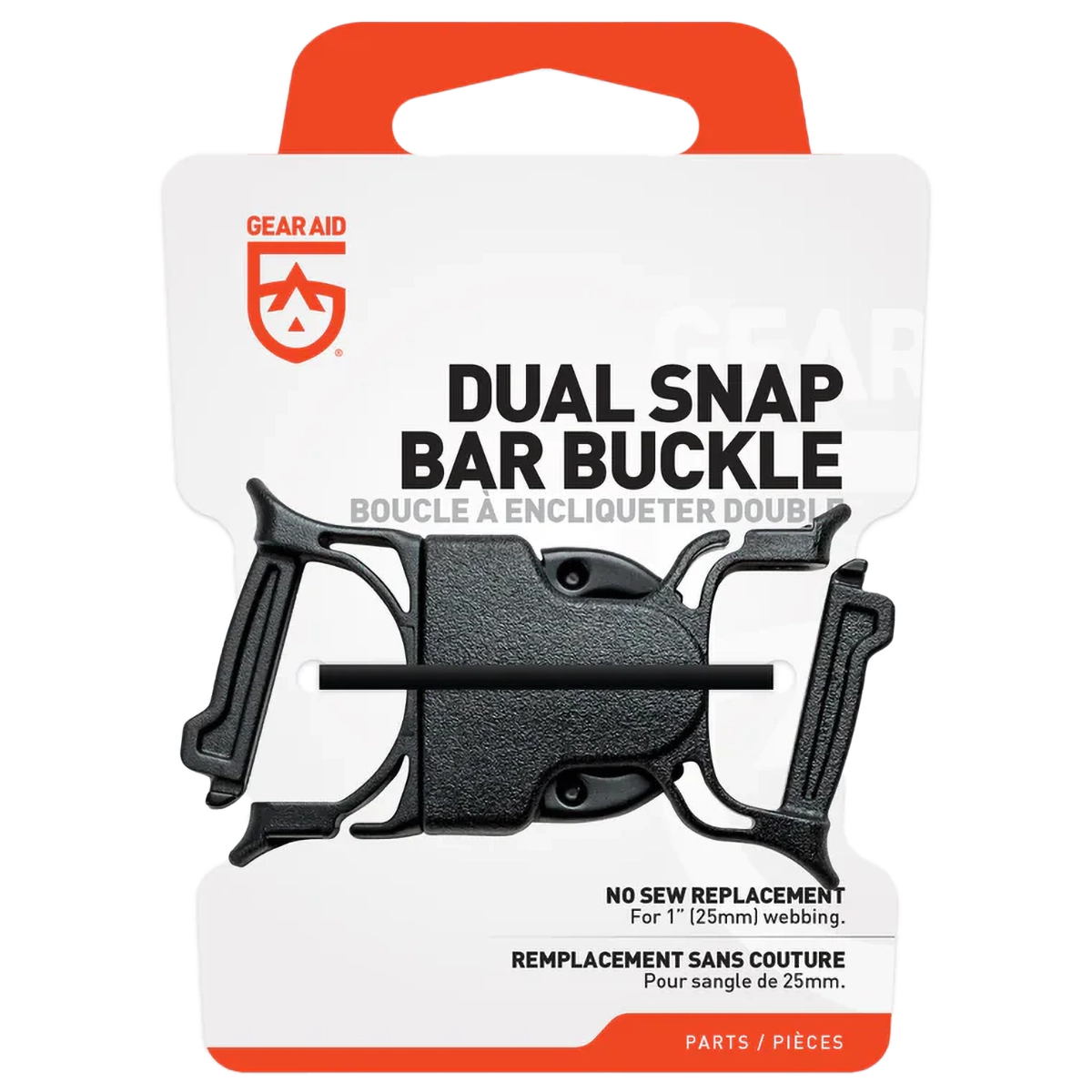 Dual Snap Bar Buckle 1"