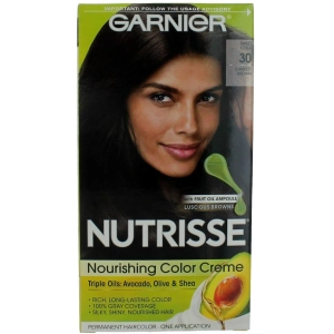 Garnier Women's Permanent Hair Color Kit - Nutrisse Coloring Creme, Sweet Cola 30