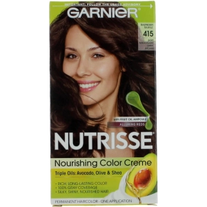 Garnier Women's Permanent Hair Color - Nutrisse Coloring Creme, Raspberry Truffle 415
