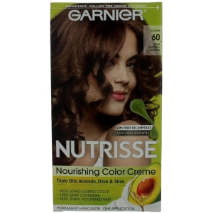 Garnier Women's Permanent Hair Color - Nutrisse Nourishing Coloring Creme, Acorn 60