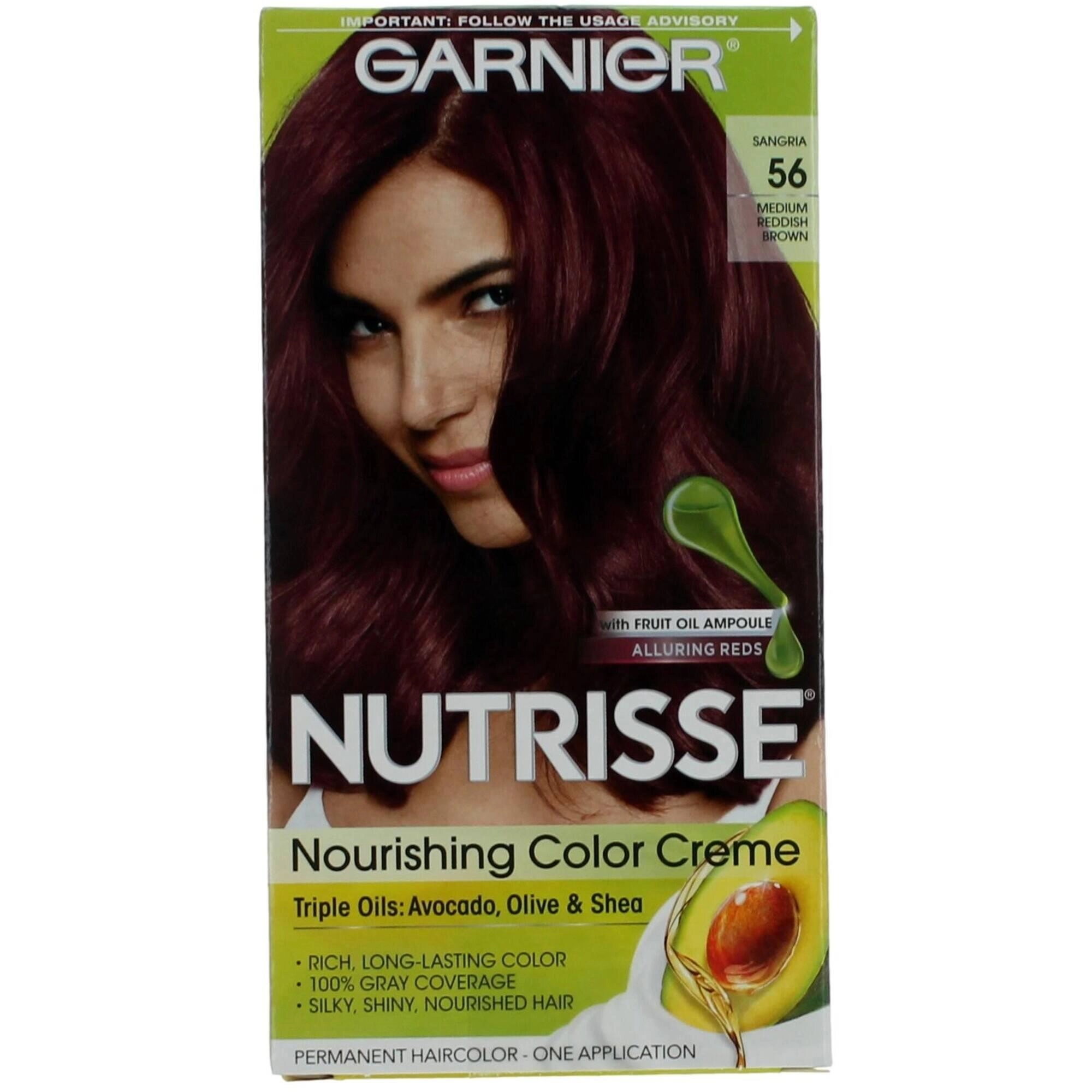 Garnier Women's Permanent Hair Color - Nutrisse Nourishing Coloring Creme, Sangria 56