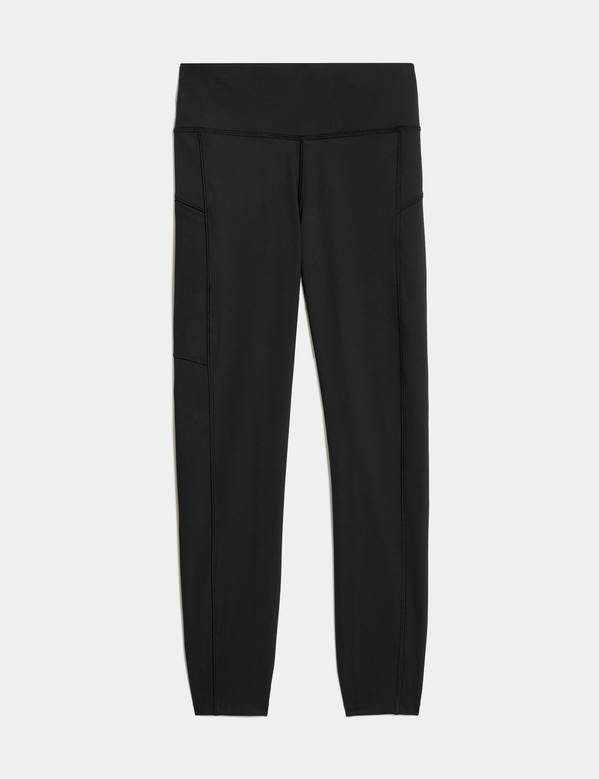Go Move High Waisted 7/8 Gym Leggings - Black