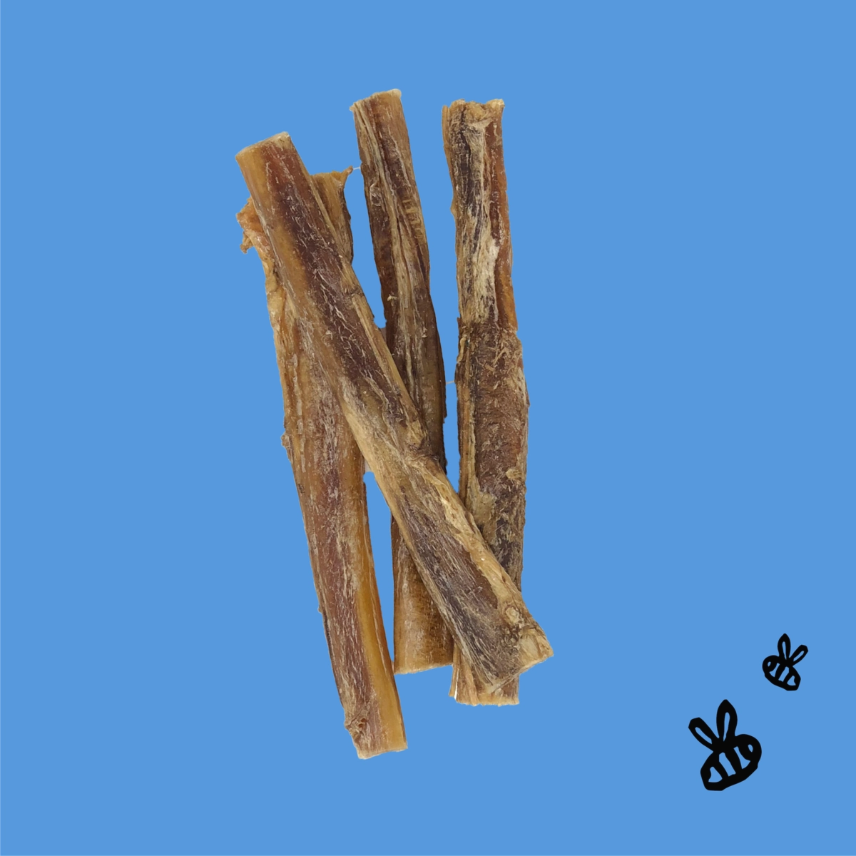 Honey I'm Home! 6" Bully Sticks Natural Honey Coated Buffalo Chews