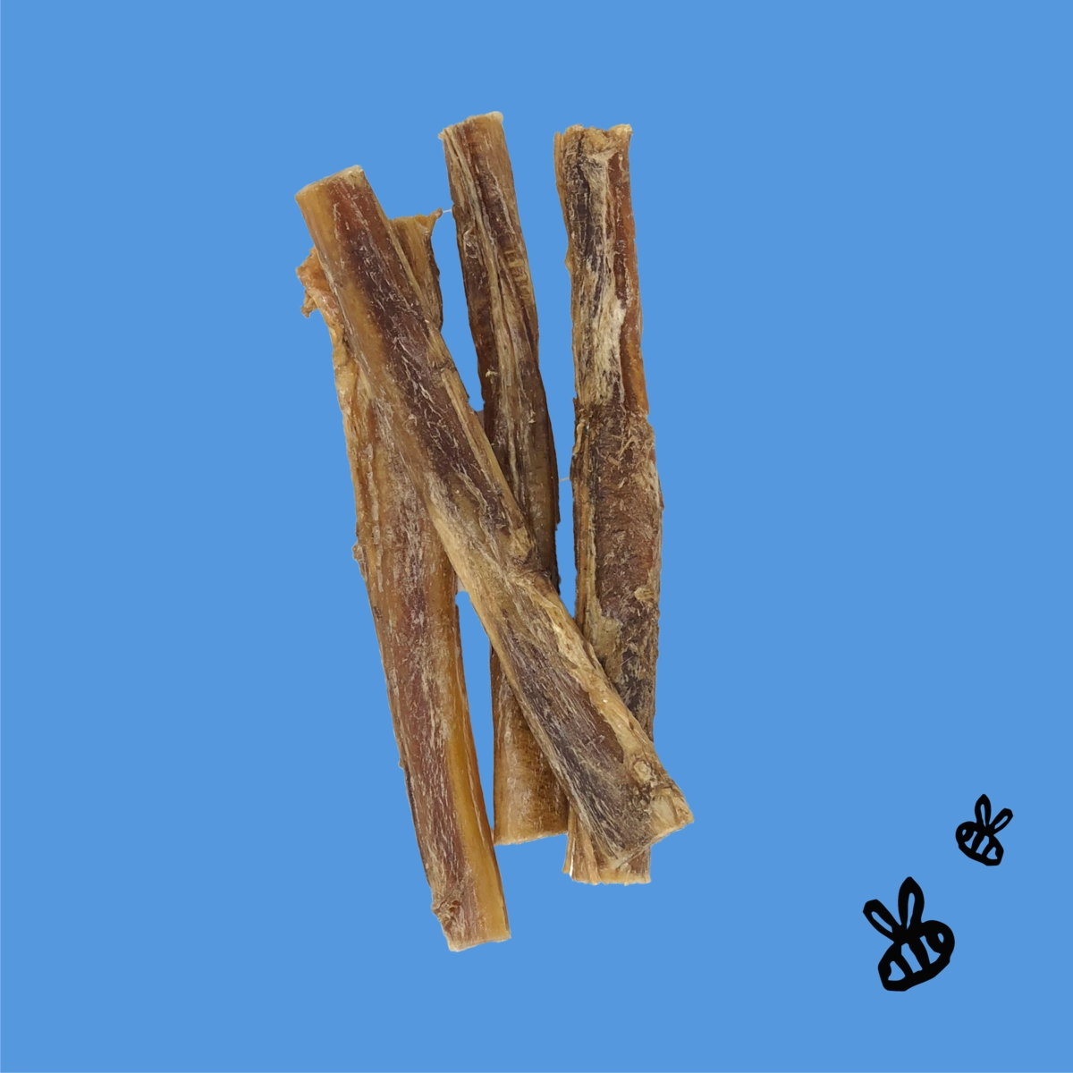 Honey I'm Home! 6" Bully Sticks Natural Honey Coated Buffalo Chews