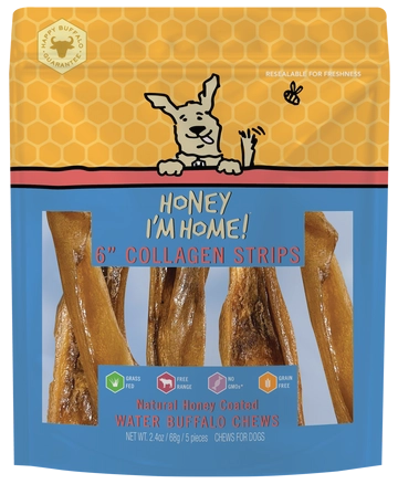 Honey I'm Home! Collagen Strips Dog Chew Treat