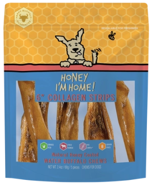 Honey I'm Home! Collagen Strips Dog Chew Treat