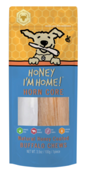 Honey I'm Home! Horn Core Natural Honey Coated Buffalo Chew