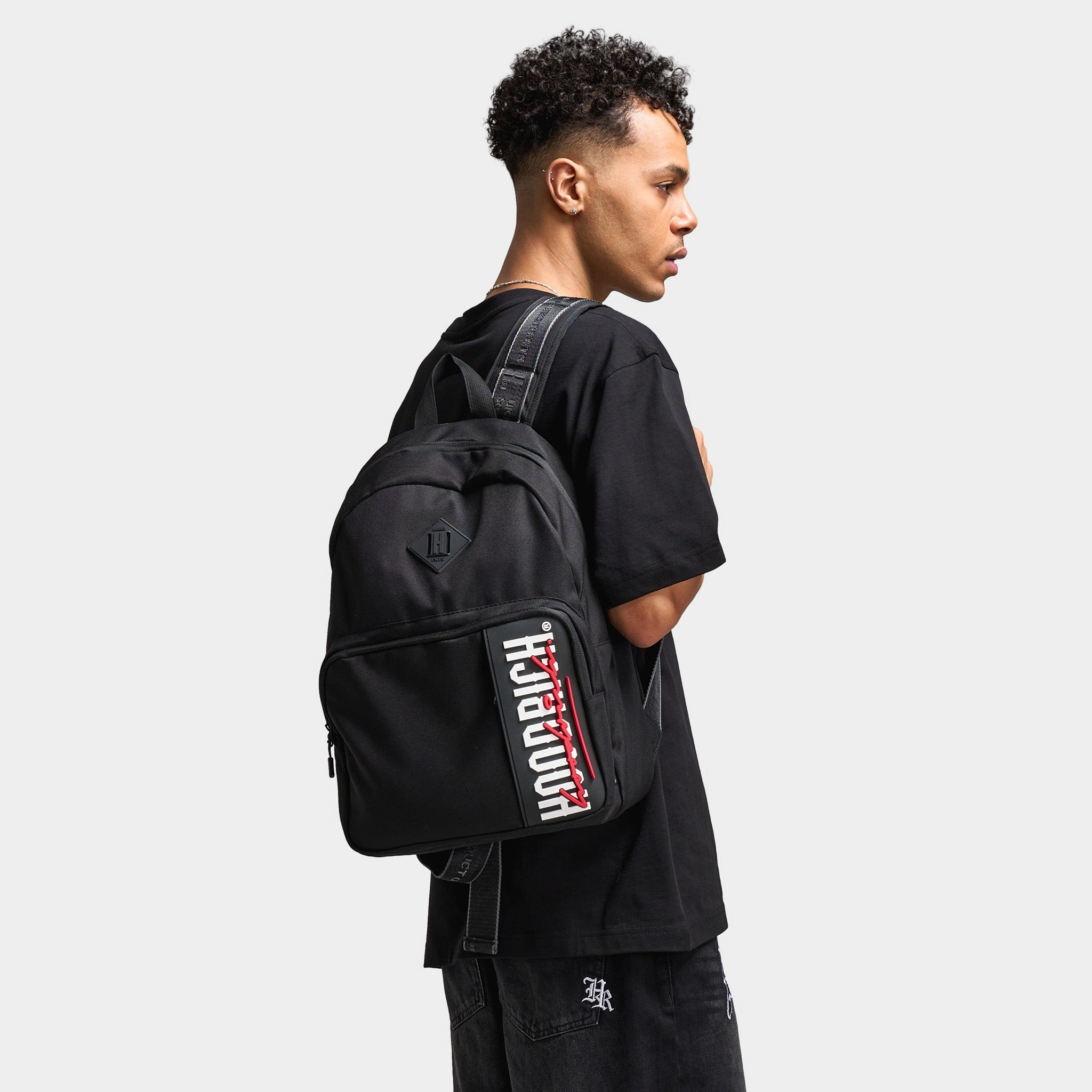 Hoodrich Fusion Backpack Black / White - Red