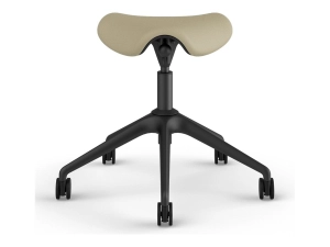 Humanscale Freedom Active Pony - Stool - ergonomic - triangular - tilt - swivel - corvara (chrome-free leather) - mineral F500GCL11FTKNSC