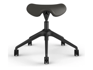 Humanscale Freedom Active Pony - Stool - ergonomic - triangular - tilt - swivel - ticino (chrome-free leather) - charcoal F500GTL12FSKNSC
