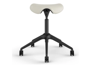 Humanscale Freedom Active Pony - Stool - ergonomic - triangular - tilt - swivel - ticino (chrome-free leather) - glacier F500GTL13FHKNSC