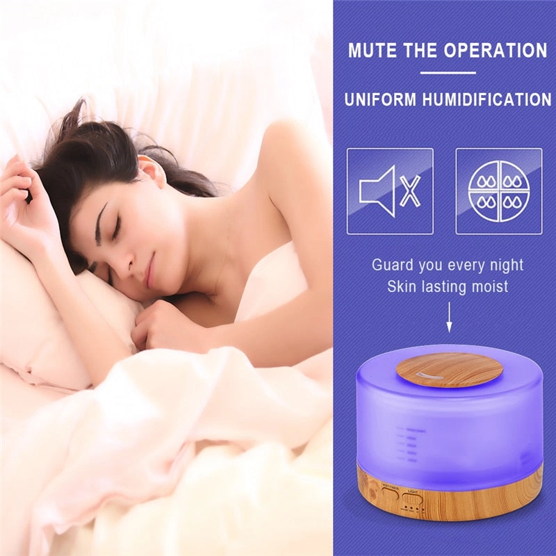 Humidifier 500ml Remote Control Essential Oil Mist