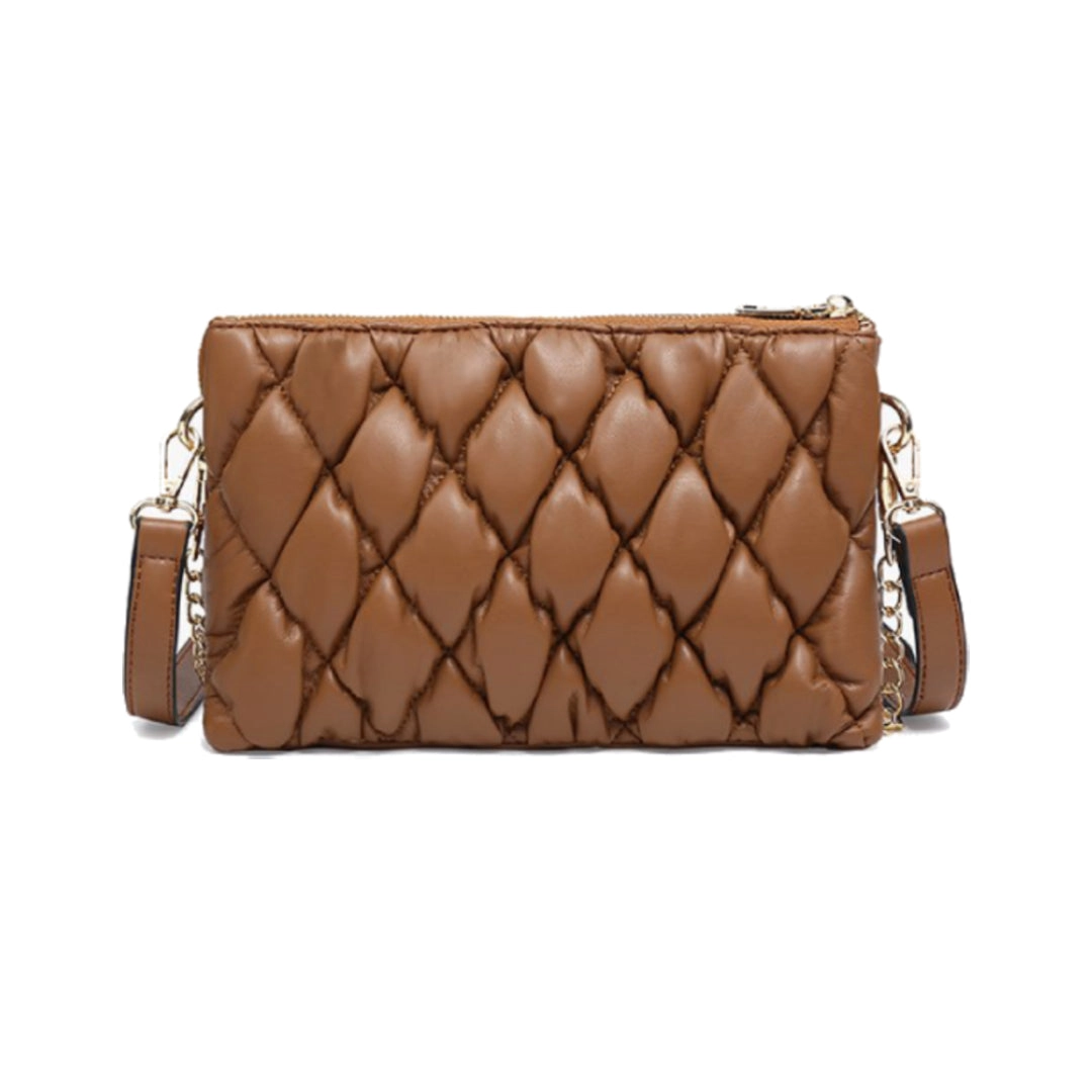 Izzy Puffer Quilted Crossbody Bag - Choose Your Color