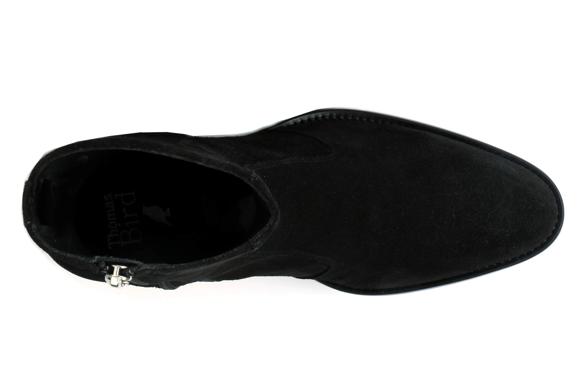 Memphis Zip Boot Black Suede