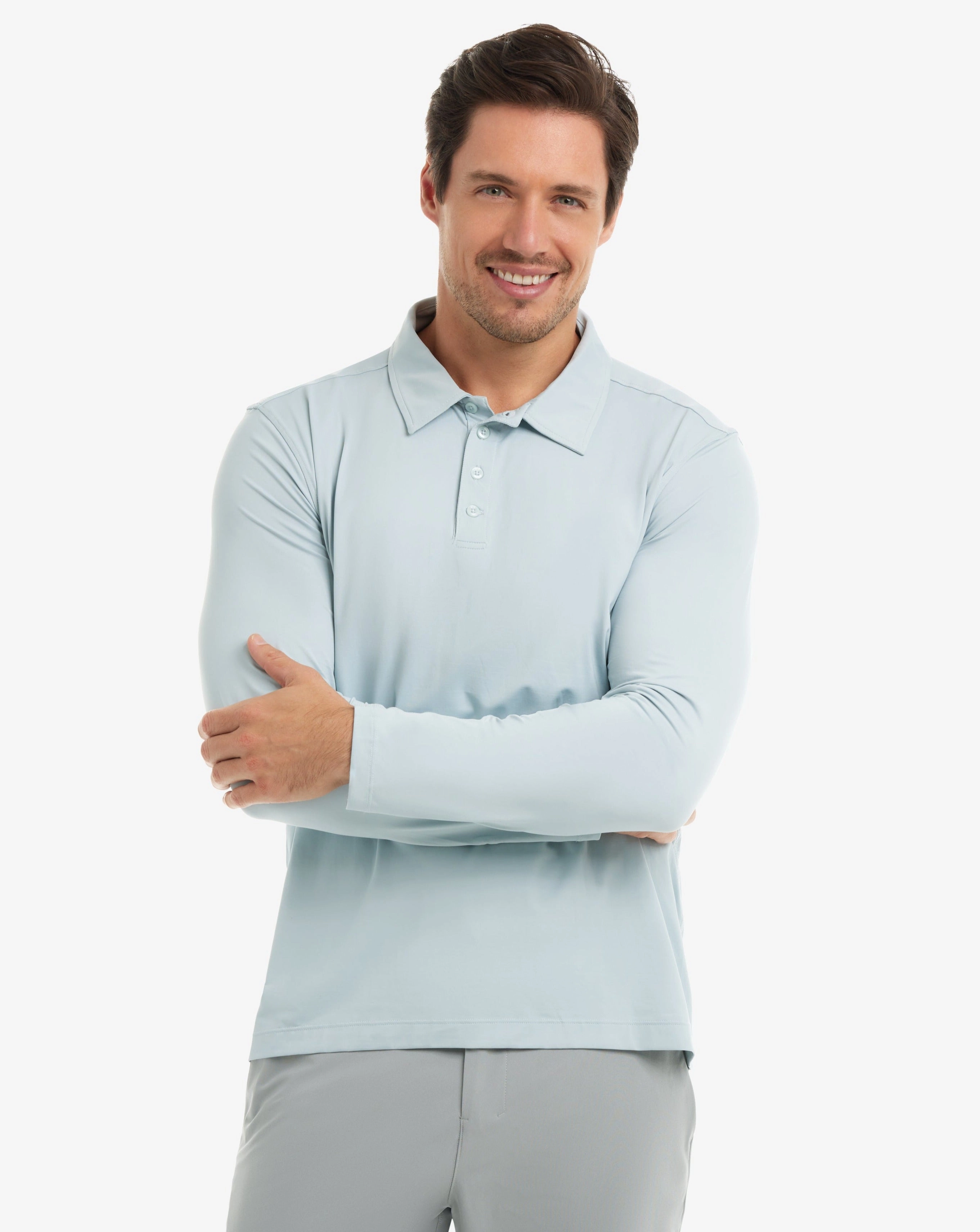 MEN'S LONG SLEEVE COLLARED SHIRT (12004)