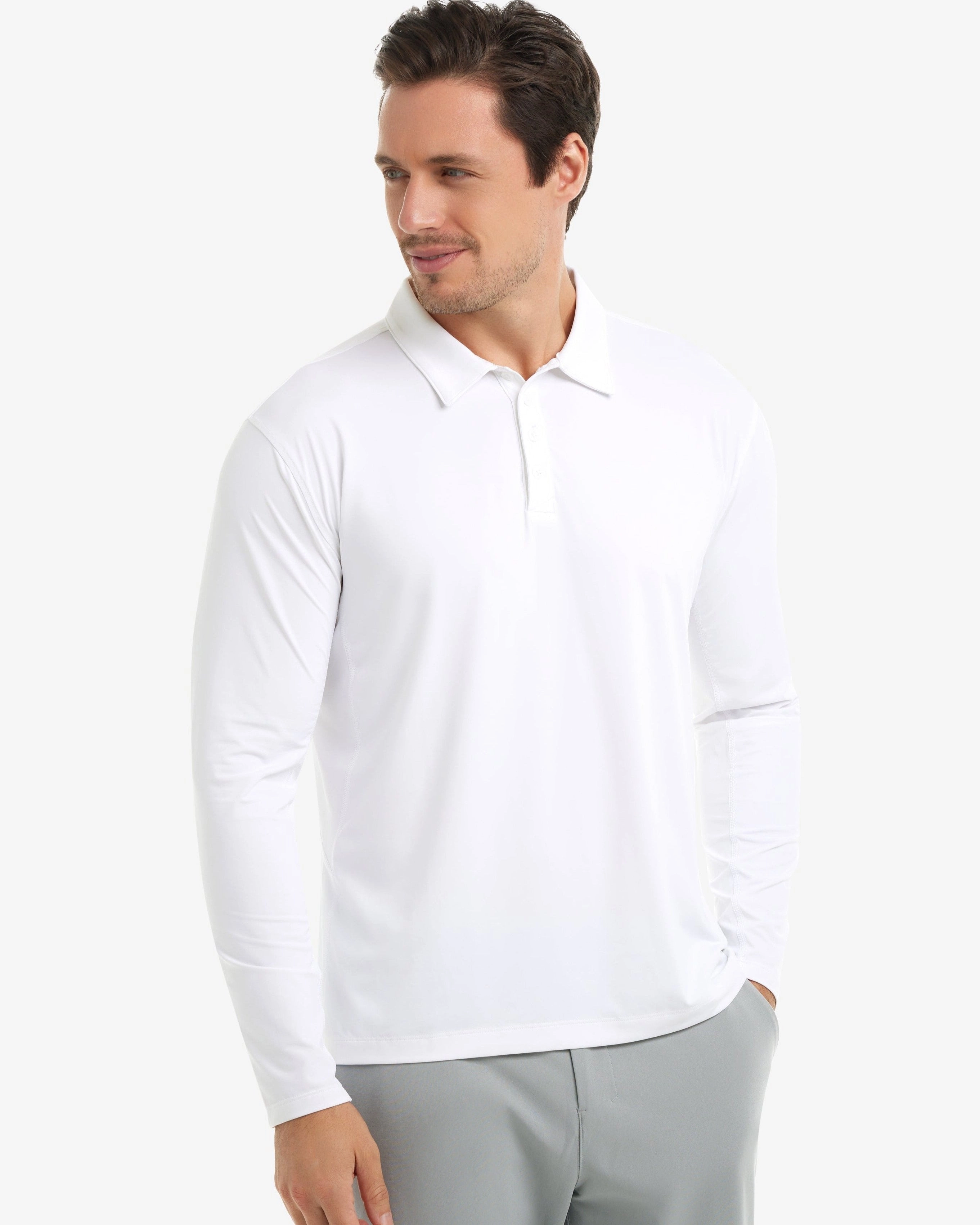 MEN'S LONG SLEEVE COLLARED SHIRT (12004)