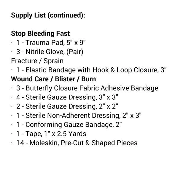 Mountain Hiker Medical Kit