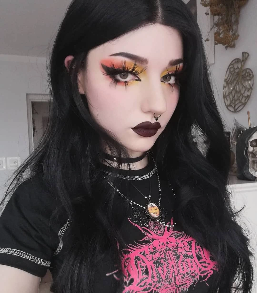 Natalia-Black Long Wavy Synthetic Lace Front Wig Imstyle