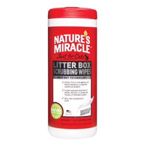 Nature's Miracle Just for Cats Litter Box Scrubbing Wipes 30ct