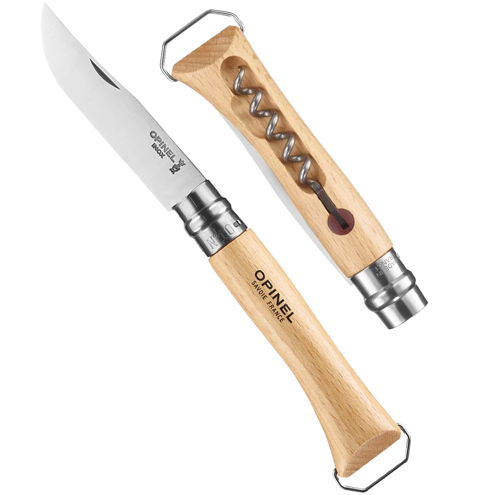 No. 10 Corkscrew Bottle Knife with Bottle Opener