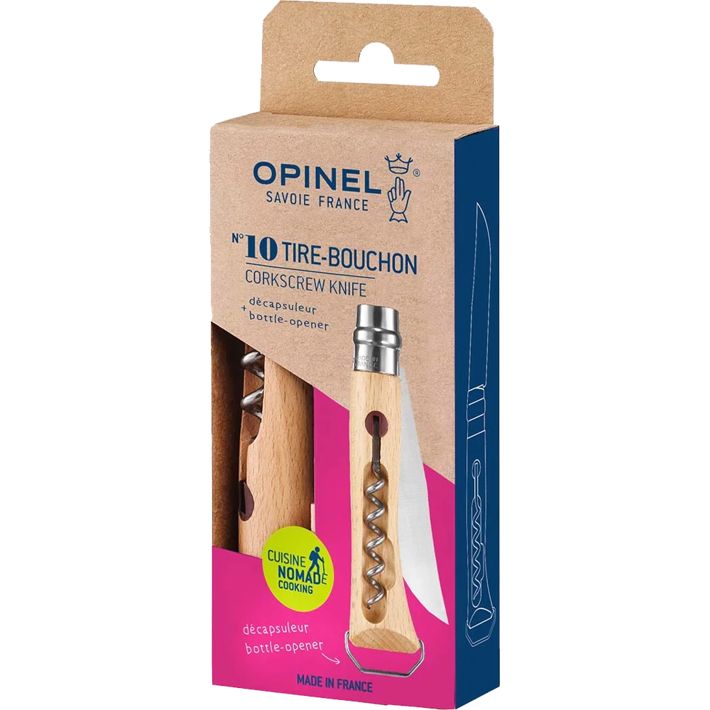 No. 10 Corkscrew Bottle Knife with Bottle Opener