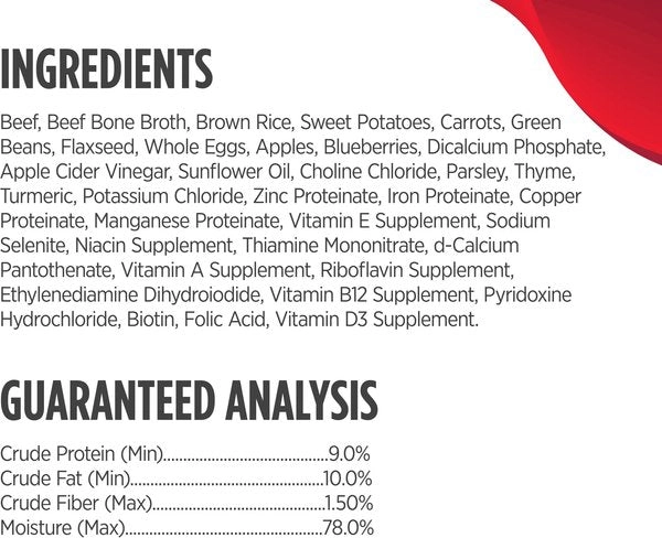 Nulo Gently-Cooked Meals Beef & Sweet Potato Recipe Wet Dog Food Pouch