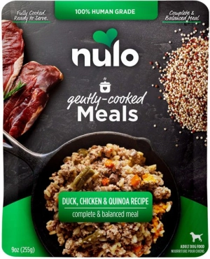 Nulo Gently-Cooked Meals Duck, Chicken & Quinoa Recipe Wet Dog Food Pouch