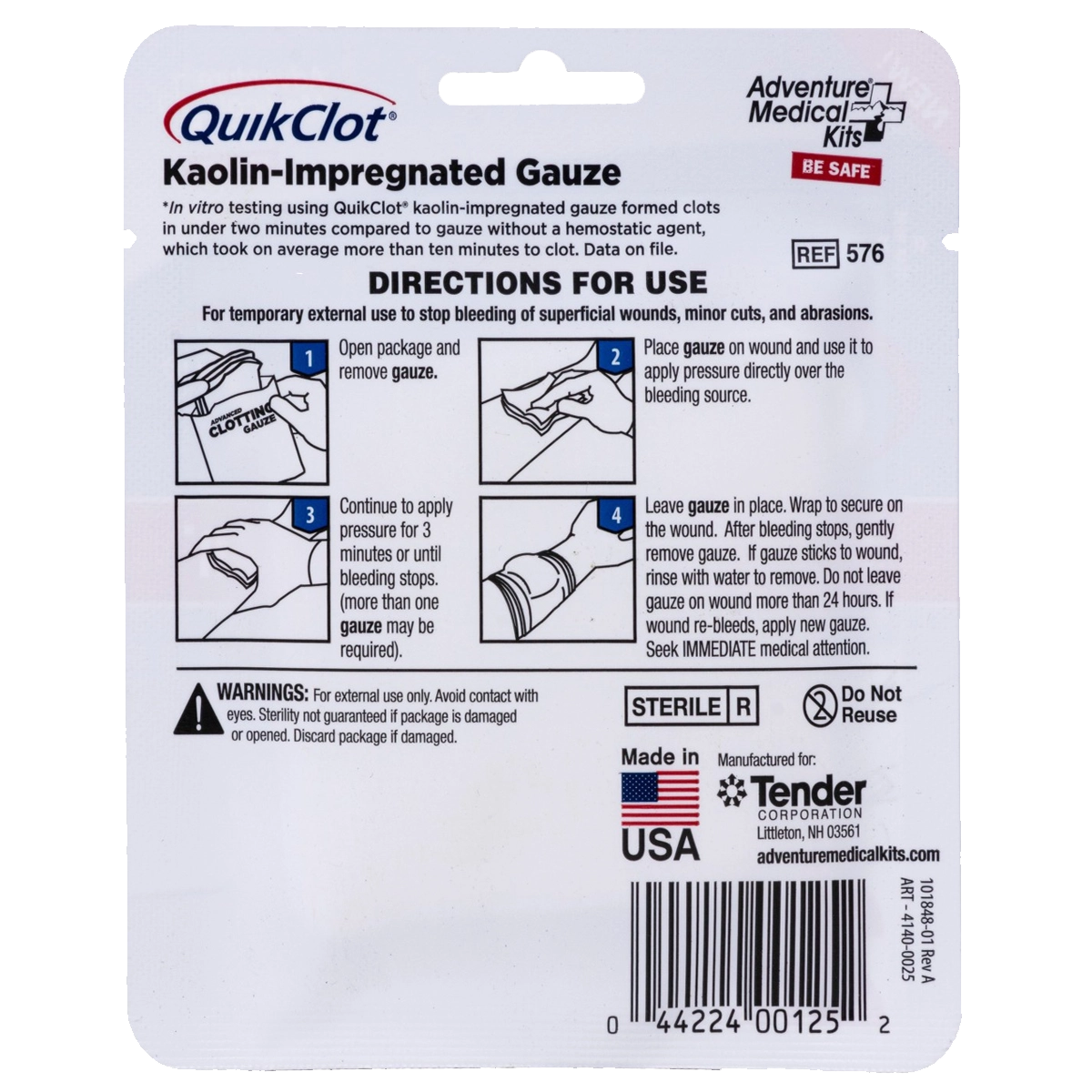 QuikClot Gauze 3" x 2'