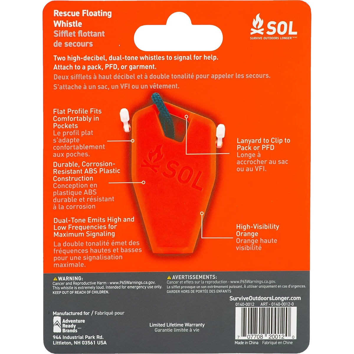 Rescue Floating Whistle (2 Pack)