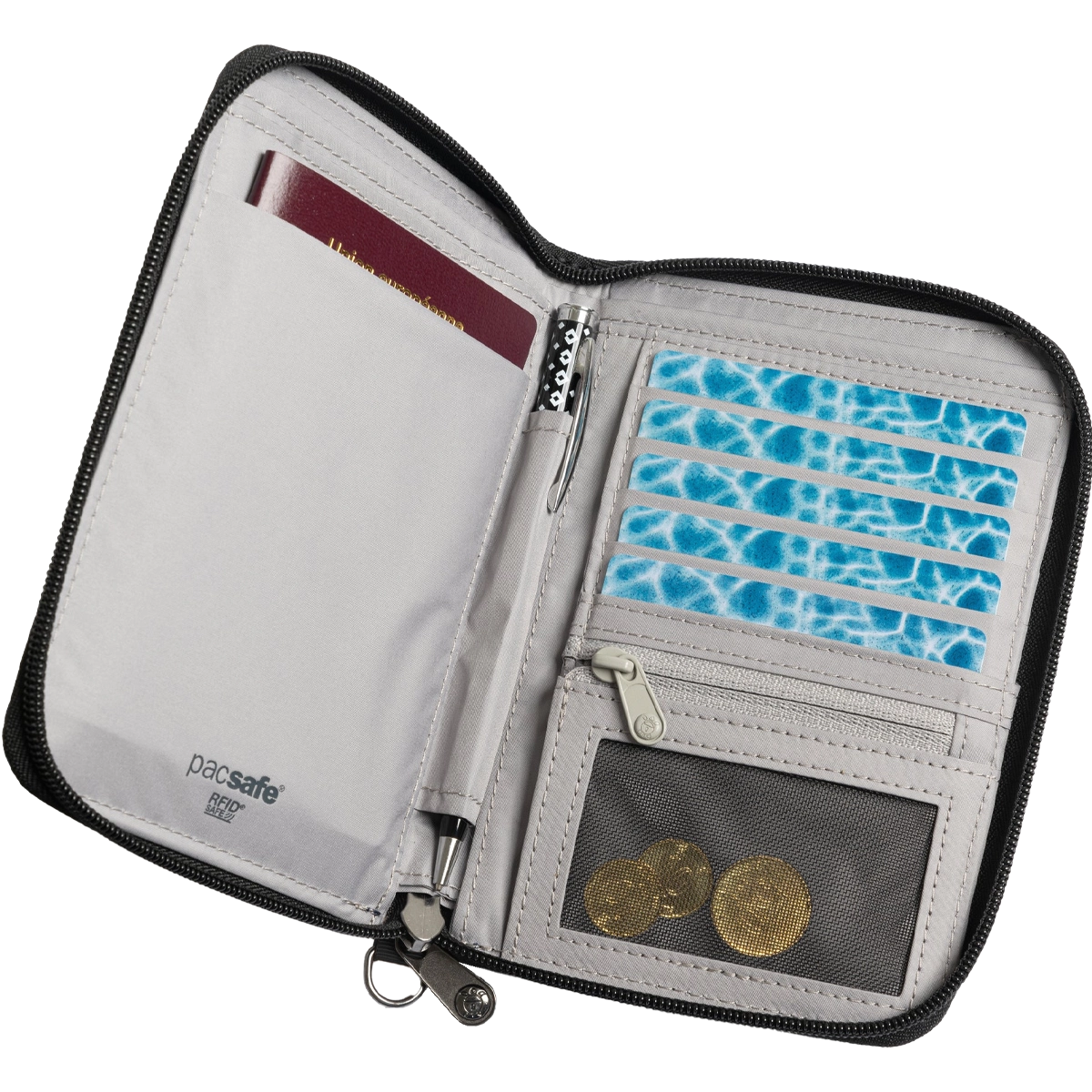 RFIDsafe RFID Blocking Compact Travel Organizer