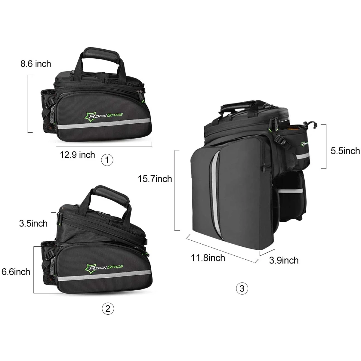 ROCKBROS All-in-one Rack Bag
