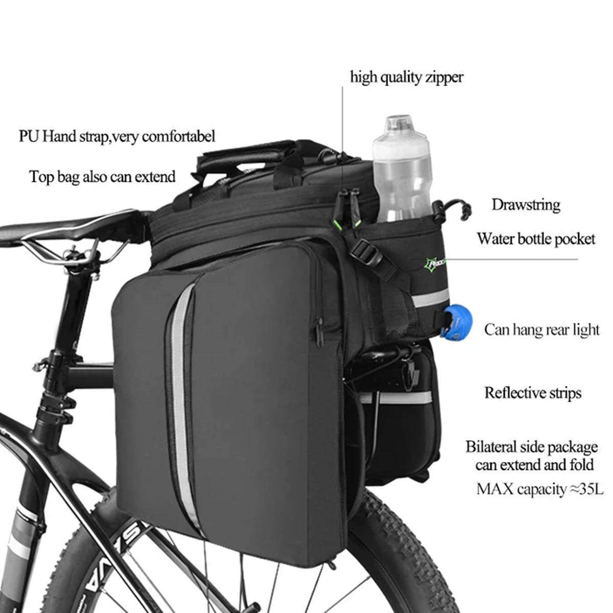 ROCKBROS All-in-one Rack Bag