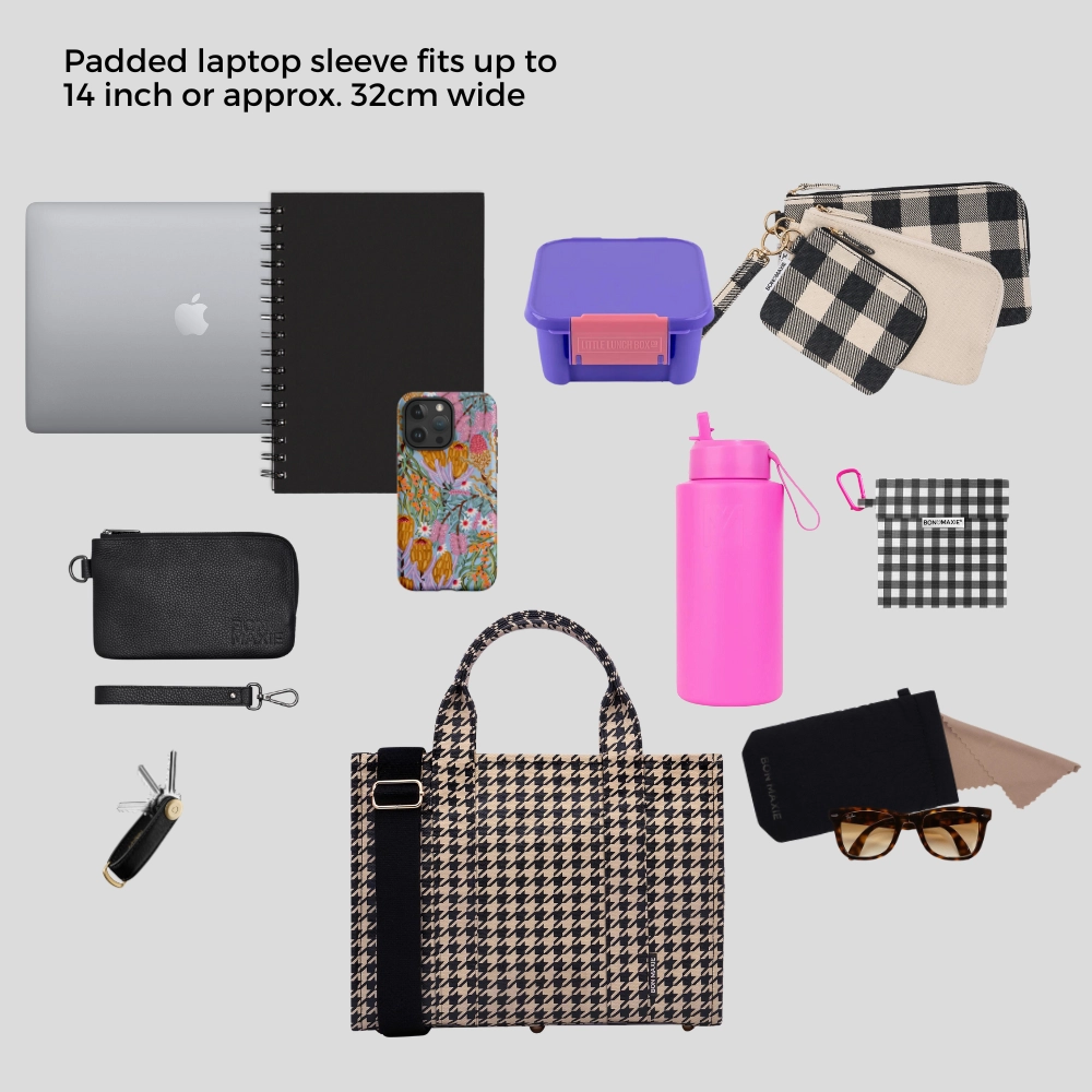 Small Bon Vivant Structured Tote Bag -- Leopard/Tan