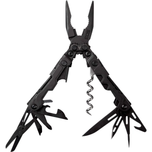 SOG Mini Multi-Tool - PowerPint Black Stainless Steel with 18 Tools | PP1002-CP