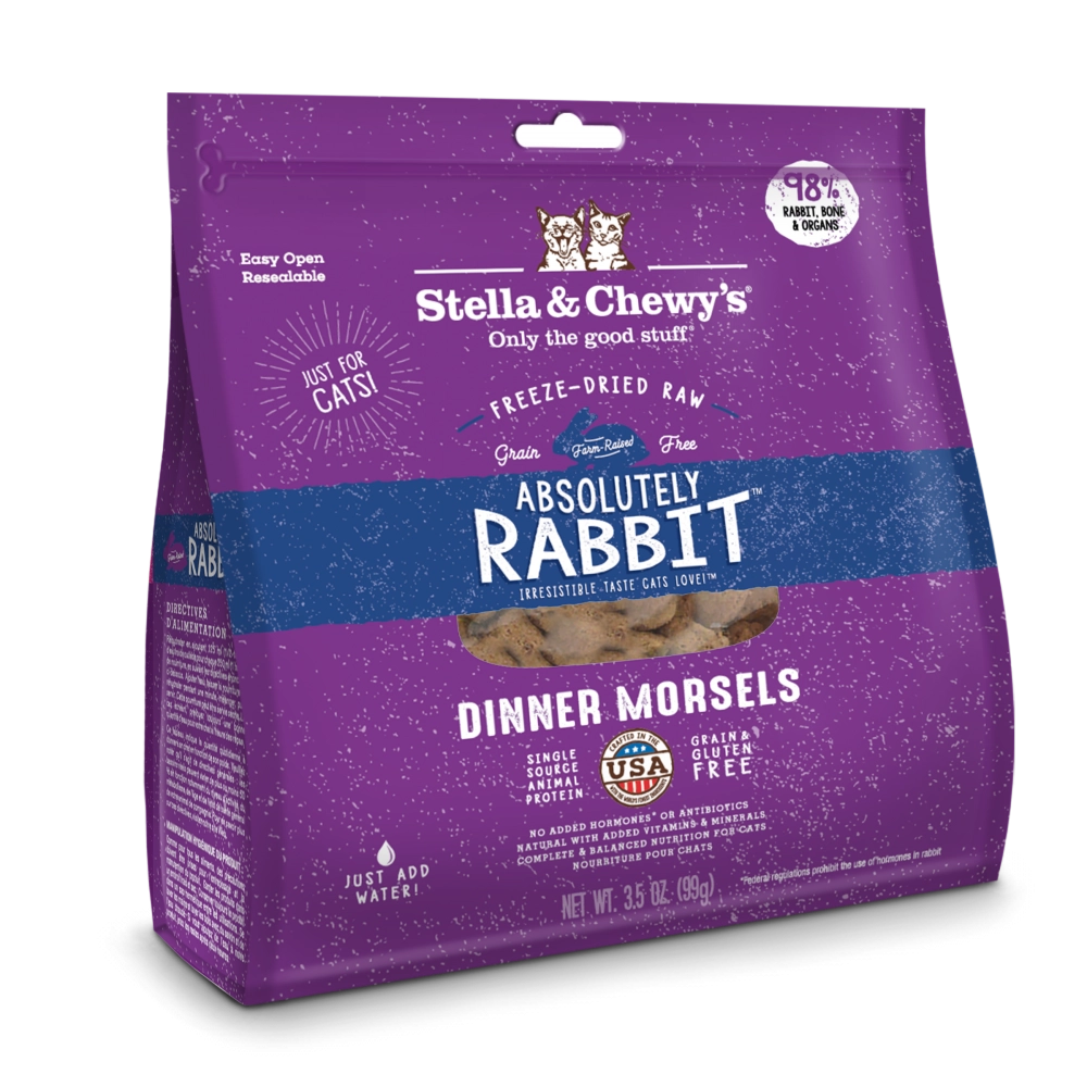 Stella & Chewy's Absolutely Rabbit Freeze-Dried Morsels Cat Food