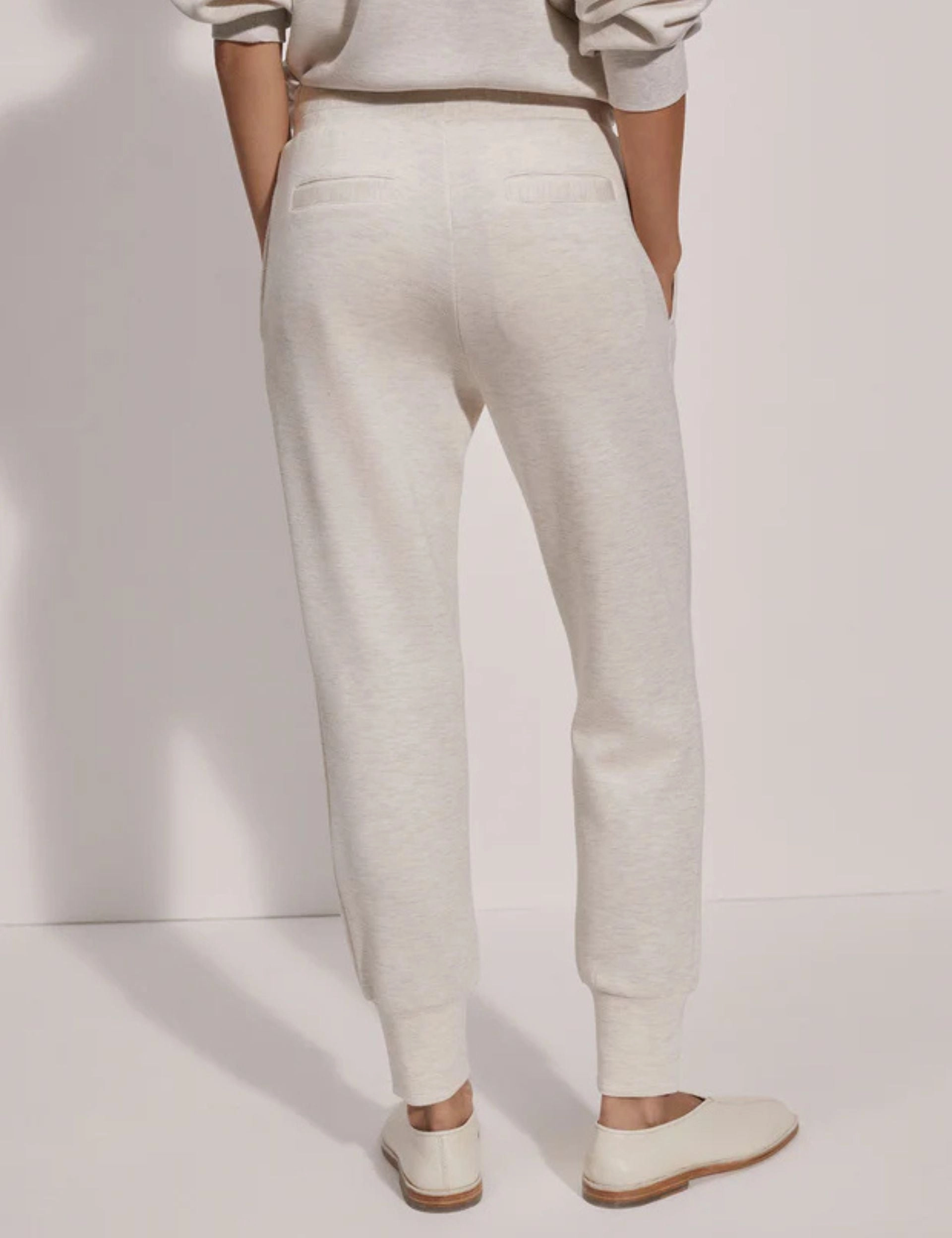 The Slim Cuff Pant 27.5" - Ivory Marl